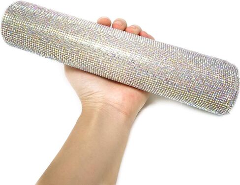 ورق من حجر الراين الكريستالي ذاتي اللصق من هونباي مقاس 24 × 40 سم (إيه بي ملون) in Kuwait