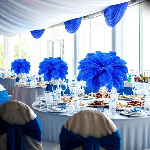 Tigeen 200 Pcs Ostrich Feathers Bulk, 12-14 Inch Large Natural Ostrich Feathers Plumes for Wedding Party Centerpieces DIY Crafts Vase Decorations (Black) in Kuwait