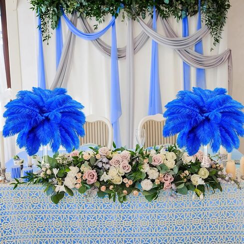 Tigeen 200 Pcs Ostrich Feathers Bulk, 12-14 Inch Large Natural Ostrich Feathers Plumes for Wedding Party Centerpieces DIY Crafts Vase Decorations (Black) in Kuwait