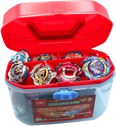 3T6B 9 Inch Portable Toy Organizers and Storage Case Tool Box, Bins & Things Storage Container with Removable Tray, Lego organizers and storage for Barbie Dolls, Hot Wheel toy bins for kids organizer in Kuwait