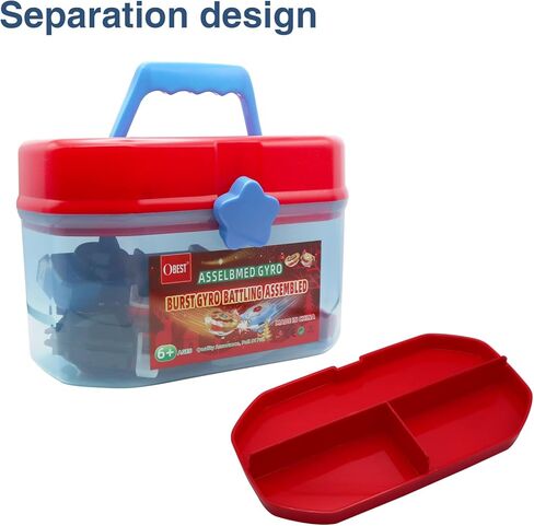 3T6B 9 Inch Portable Toy Organizers and Storage Case Tool Box, Bins & Things Storage Container with Removable Tray, Lego organizers and storage for Barbie Dolls, Hot Wheel toy bins for kids organizer in Kuwait