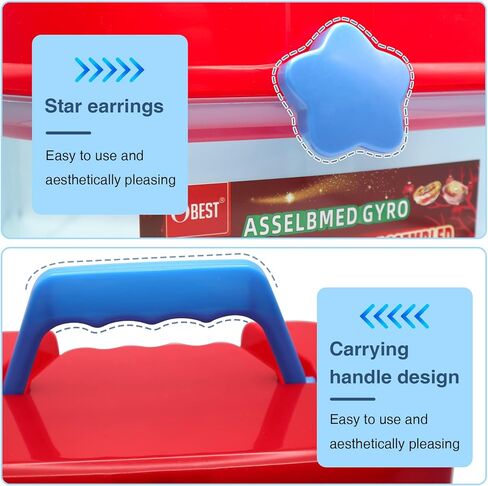 3T6B 9 Inch Portable Toy Organizers and Storage Case Tool Box, Bins & Things Storage Container with Removable Tray, Lego organizers and storage for Barbie Dolls, Hot Wheel toy bins for kids organizer in Kuwait