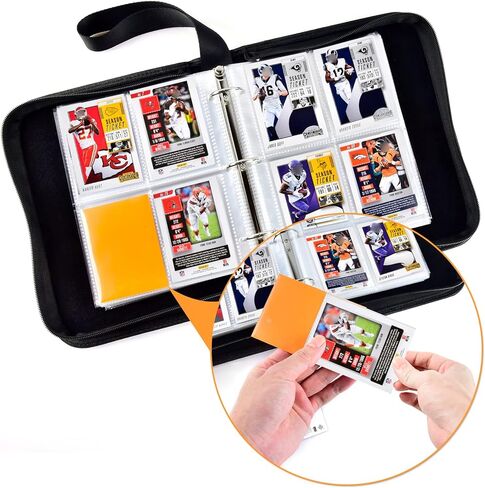 حامل بطاقات كرة القدم لبطاقات NFL/لسلسلة بطاقات البيسبول Topps 2022. ألبوم مجموعة بطاقات كرة السلة لبطاقات التداول الرياضية، حافظة حماية 440 جيبًا لـ TCG (صندوق فقط) - أبيض in Kuwait