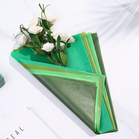 160 قطعة من المناديل الورقية السائبة من المناديل الورقية مقاس 20 × 14 بوصة ورق تغليف الهدايا وورق التغليف لحفلات الزفاف وحفلات أعياد الميلاد وحفلات الاستحمام الفنية والحرف اليدوية لعيد الميلاد in Kuwait