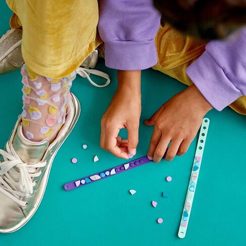 ليجو مجموعة اساور بتصميم حورية البحر 41909 من دوتس بتصميم ابداعي للاطفال، مجموعة اساور يدوية مبتكرة للاطفال، جديدة 2021 (34 قطعة) in Kuwait