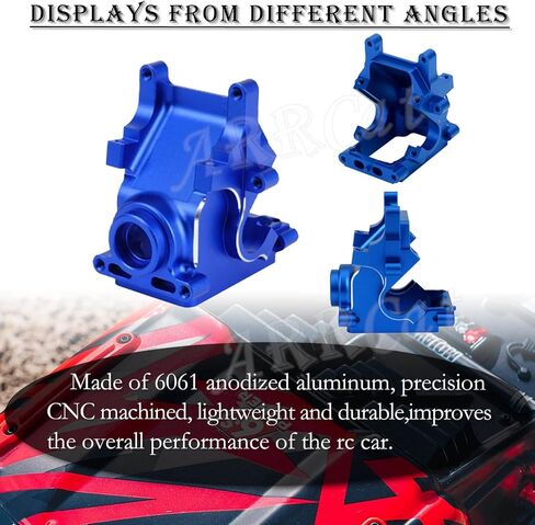 أجزاء ترقية علبة التروس المصنوعة من الألومنيوم لـ 1/7 1/8 ARRMA 6S BLX Typhon Kraton Notorious Outcast Mojave Infraction Felony Talion Limitless 6S BLX، ARRCat RC Hop Ups ترقيات الأجزاء، يستبدل AR310854 (أزرق) in Kuwait