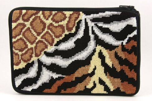Cosmetic Purse - Animal Skins - Needlepoint Kit in Saudi Arabia