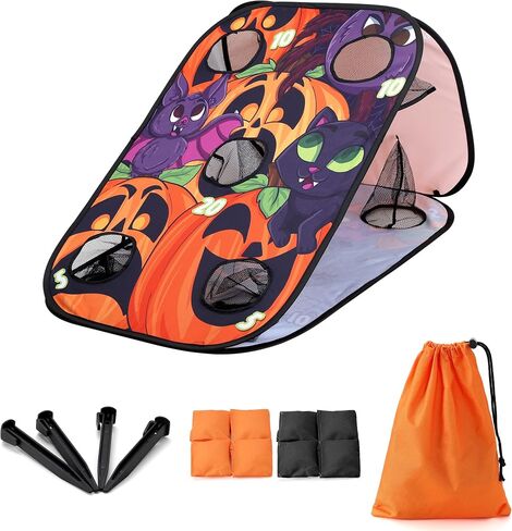 JOYIN Halloween New Frame Toss Game Board with Bean Bag，Party Favor Supplies, Beach Yard Outdoor Activities, Games Pack and Decoration for Kids in Saudi Arabia