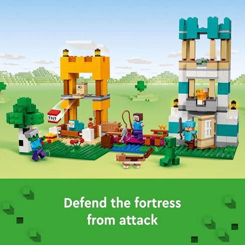 مجموعة ألعاب بناء Minecraft The Crafting Box 4.0 21249 من LEGO، مجموعة ألعاب مصممة خصيصًا تتميز بمكعبات كلاسيكية وأشكال وإكسسوارات ألعاب، وأدلة نموذجية تثير الإبداع للأطفال بعمر 8 سنوات in Saudi Arabia
