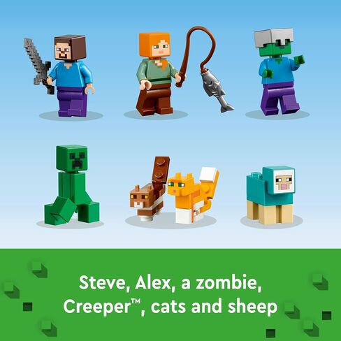مجموعة ألعاب بناء Minecraft The Crafting Box 4.0 21249 من LEGO، مجموعة ألعاب مصممة خصيصًا تتميز بمكعبات كلاسيكية وأشكال وإكسسوارات ألعاب، وأدلة نموذجية تثير الإبداع للأطفال بعمر 8 سنوات in Saudi Arabia