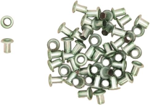 Craftelier - Pack of 50 Mini Metallic Eyelets Ideal for Scrapbooking and Crafting | Valid for Different Materials | Size Approx. Inner Diameter 3 mm and Outer Diameter 5 mm - Rose Gold Colour in Kuwait
