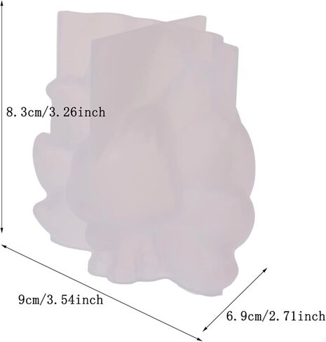 ONNPNN قطعتين من قالب شمع الثعلب ذو 9 ذيل، قوالب سيليكون ثلاثية الأبعاد على شكل ثعلب تسعة ذيل، قوالب أقراص سكرية على شكل حيوان، لتزيين سطح المكتب المصنوع يدويًا من راتنجات الإيبوكسي والجبس in Kuwait