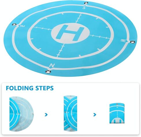 وسادة هبوط بدون طيار ATTOP 9، وسادة هبوط عالمية بدون طيار لطائرة ATTOP بدون طيار مع كاميرا، تصميم أزرق... in Kuwait