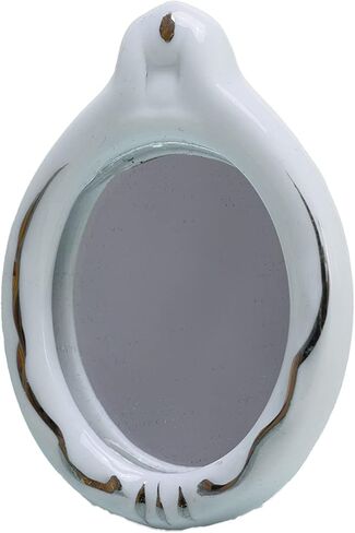 SUCCUNA Dollhouse Accessories Bathroom Set 1 12 Scale Dollhouse Furniture Miniatures Toys Mini Ceramic Toilet Washbasin Mirror Bathtub with 3 Towels for Dollhouse Restroom Decoration in Kuwait