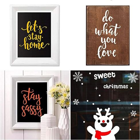Alinacutle Hello Thankful Joy Silkscreen Stencil,Reusable Self-Adhesive Silk Screen Printing, Lettering Template,for Printing on Wood/Fabric/Paper, Home Decoration, 8.5" x 11" in Kuwait