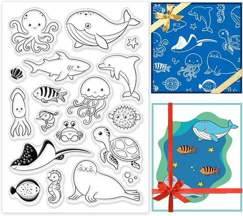 PH PandaHall Dog Clear Stamps, Transparent Craft Stamps Pet Doggie Shape Patterns Rubber Stamps Animal Stamps for Scrapbooking Card Making Easter Decoration Photo Card Album Crafting Supplies in Kuwait