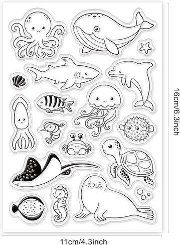 PH PandaHall Dog Clear Stamps, Transparent Craft Stamps Pet Doggie Shape Patterns Rubber Stamps Animal Stamps for Scrapbooking Card Making Easter Decoration Photo Card Album Crafting Supplies in Kuwait