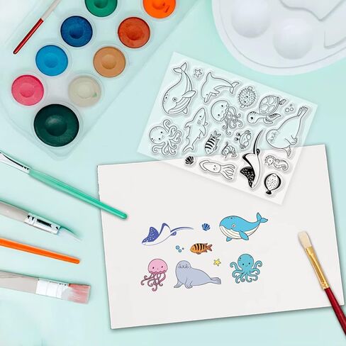 PH PandaHall Dog Clear Stamps, Transparent Craft Stamps Pet Doggie Shape Patterns Rubber Stamps Animal Stamps for Scrapbooking Card Making Easter Decoration Photo Card Album Crafting Supplies in Kuwait