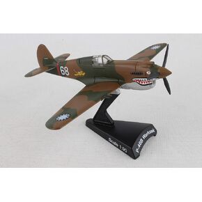 Daron Worldwide Trading P-40 Warhawk Hell's Angels 1:90 Vehicle, Brown , Black, Medium
