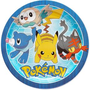 American Greetings Pokemon Party Supplies, Paper Dessert Plates (40-Count) in Kuwait