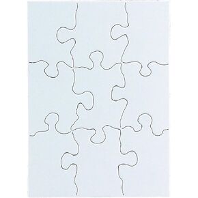 منتجات Hygloss أحجية الصور المقطوعة الفارغة – Compoz-A-Puzzle – 4 × 5.5 بوصة - 16 قطعة، 12 أحجية (96122)
