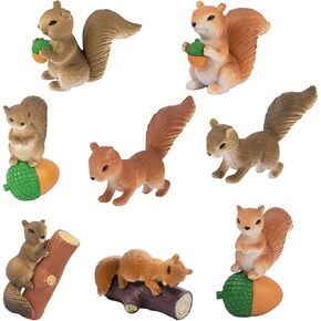 13pcs Camping Cake Topper Fireside Camp DecoSet Tent Bonfire Canoe Tree Squirrel Deer Figures Camping Cake Decoration for Happy Camper Forest Summer Camping Picnic Hiking Adventure Theme Party
