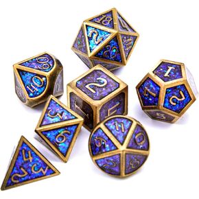 DND دور لعب الزنزانات والتنينات مجموعة النرد المعدنية باثفايندر آر بي جي ألعاب DND النرد in Kuwait