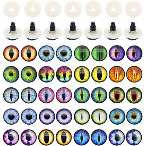 JJGQAZ 16 Pairs Dragon Eye Safety Eyes with Washer for Stuffed Animal Eyes Amigurumi Crochet Toy Craft Eyes for Teddy Bear Doll Making Supplies (24MM) in Kuwait
