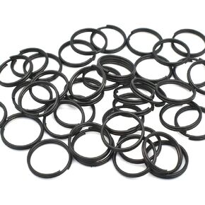 200PCS Mini Split Rings Jump Ring 12mm Double Loops Keyrings Rose Gold Metal Rings Connectors Keychain Flat Rings for Jewelry DIY Arts Ornaments Home Car Keys Attachment
