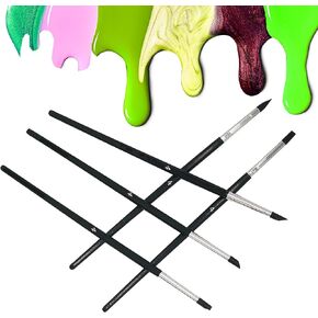 Professional Silicone Rubber Tip Paint Pens Brushes，5pcs Silicone Paint Brush，Silicon Color Shapers Brushes，Rubber Paint Brush，Silicone Artist Brushes，Flexible Clay Sculpture Tools （Size 8）