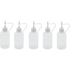 SPHTOEO 5pcs 30ml Needle Tip Glue Bottle Applicator DIY Quilling Tool Precision Bottle Needle Bottle Squeeze Bottle