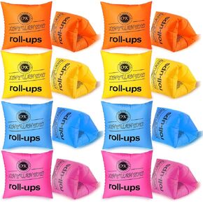 20 Pieces Swimming Arm Float Rings, PVC Swimming Arm Floaties Inflatable Swim Arm Bands Sleeves Swimming Rings Tube Armlets for Teens and Adults, 4 Colors in Kuwait