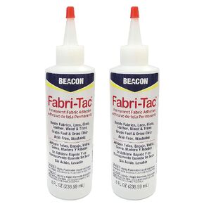لاصق Beacon Fabri-Tac الدائم، زجاجة سعة 8 أونصة - صناعة ممتازة وغراء قماش