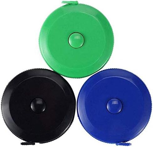 YXQSED صانعي الفساتين شريط قياس شريط القياس لقياس الجسم وشريط قياس الخياطة الصغيرة للخياطين 60 بوصة /150 سم-أخضر-أبيض-وردي in Kuwait