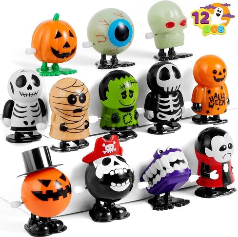 JOYIN 12 PCS Halloween Wind Up Toys for Kids Gifts, Wind Up Toys Bulk for Halloween Party Favors Goodie Bag Fillers, Student School Classroom Favors, Carnival Game Prizes in Saudi Arabia