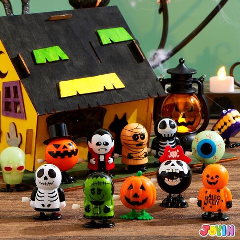 JOYIN 12 PCS Halloween Wind Up Toys for Kids Gifts, Wind Up Toys Bulk for Halloween Party Favors Goodie Bag Fillers, Student School Classroom Favors, Carnival Game Prizes in Saudi Arabia