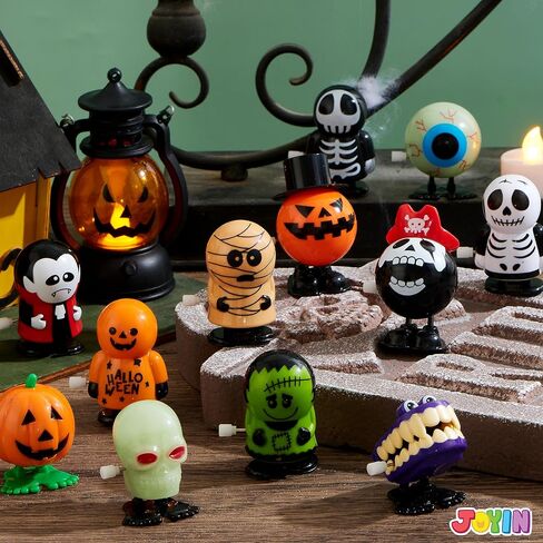 JOYIN 12 PCS Halloween Wind Up Toys for Kids Gifts, Wind Up Toys Bulk for Halloween Party Favors Goodie Bag Fillers, Student School Classroom Favors, Carnival Game Prizes in Saudi Arabia