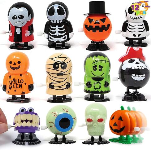 JOYIN 12 PCS Halloween Wind Up Toys for Kids Gifts, Wind Up Toys Bulk for Halloween Party Favors Goodie Bag Fillers, Student School Classroom Favors, Carnival Game Prizes in Saudi Arabia