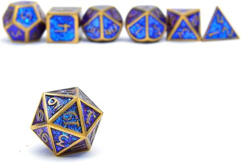 DND دور لعب الزنزانات والتنينات مجموعة النرد المعدنية باثفايندر آر بي جي ألعاب DND النرد in Kuwait