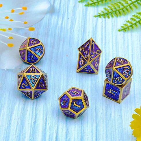 DND دور لعب الزنزانات والتنينات مجموعة النرد المعدنية باثفايندر آر بي جي ألعاب DND النرد in Kuwait