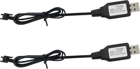 شاحن USB اس ام 2 بي، كيبل شحن سيارة تعمل بجهاز تحكم عن بعد لبطارية نيكد ان اي ام اتش القابلة لاعادة الشحن 7.2 فولت (عبوة من قطعتين) in Saudi Arabia