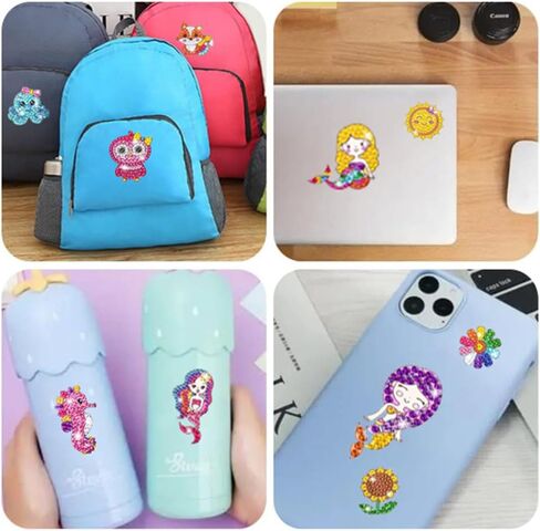 ملصقات الرسم الماسي CODOBON للأطفال، 36 قطعة من مجموعات الفنون والحرف اليدوية ثلاثية الأبعاد، مجموعة ملصقات الفسيفساء الماسية بالأرقام للأطفال من سن 6 إلى 12 عامًا، الحلوى ووحيد القرن in Kuwait