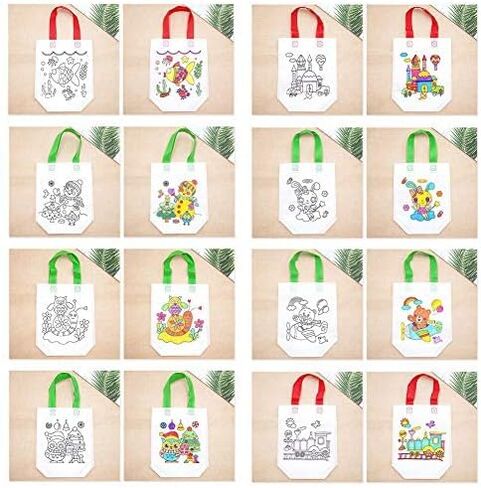 سيبوسن 36 قطعة من اكياس هدايا الحفلات، اكياس ورقية صديقة للبيئة قابلة لاعادة الاستخدام للتلوين والكرنفالات والحفلات واعياد الميلاد وحفلات الشاي وحفلات الزفاف والاحتفالات in Kuwait