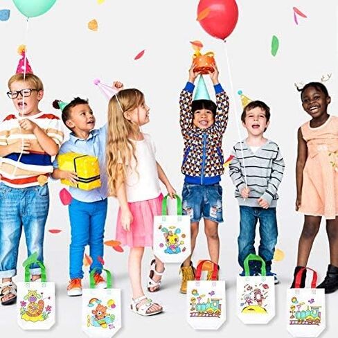 سيبوسن 36 قطعة من اكياس هدايا الحفلات، اكياس ورقية صديقة للبيئة قابلة لاعادة الاستخدام للتلوين والكرنفالات والحفلات واعياد الميلاد وحفلات الشاي وحفلات الزفاف والاحتفالات in Kuwait