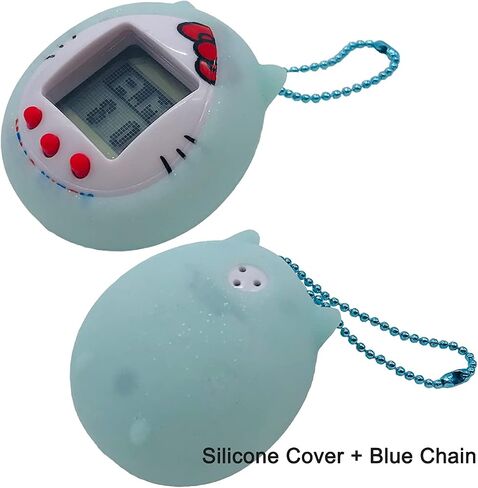 RAWECUD Protective Silicone Case Cover for Tamagotchi Hello Kitty 42892/42891 with Color Chain(Only Cover) (Blue) in Kuwait