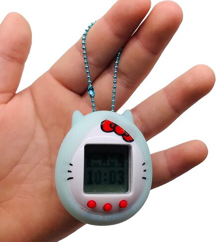 RAWECUD Protective Silicone Case Cover for Tamagotchi Hello Kitty 42892/42891 with Color Chain(Only Cover) (Blue) in Kuwait