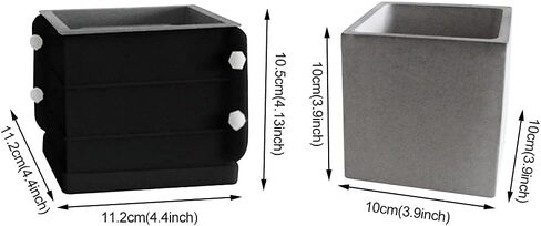 UMXOSM Silicone Molds Concrete Flower Pots, Large Planter Mold Octagonal DIY Pots with Gardening gloves Cement Molds for Succulent in Kuwait