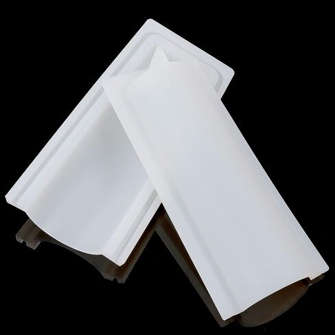 Mose Cafolo Set of 2 pcs White 6-Cavity Thick Silicone Round Soap Mold Non-Stick Mold, 2" and 3" DIY for Cake Chocolate Candle Ice Cube Making Mould in Kuwait