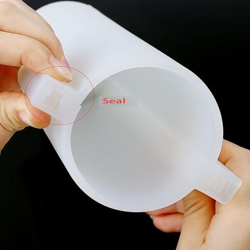 Mose Cafolo Set of 2 pcs White 6-Cavity Thick Silicone Round Soap Mold Non-Stick Mold, 2" and 3" DIY for Cake Chocolate Candle Ice Cube Making Mould in Kuwait