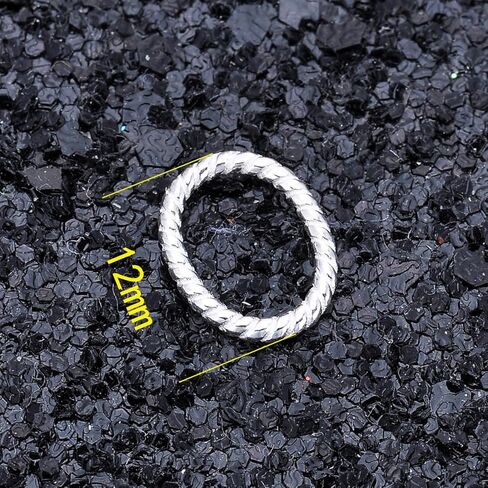 مجسمات سلك توصيل سلكي من الفضة الاسترليني عيار 925 بيضاوي الشكل مصنوع من المجوهرات DIY, 12mmx9.5mm in Kuwait